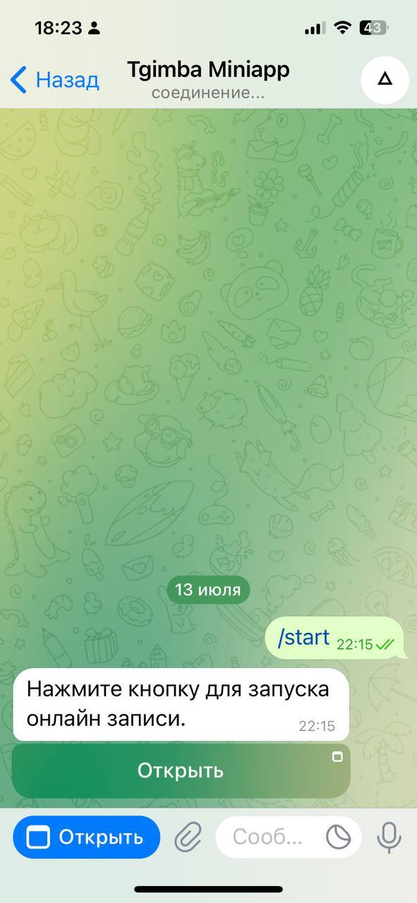 Нужна обратная связь по приложению для онлайн-записи в telegram  Эксперты