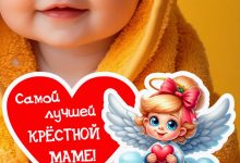 Photo of Подарок приглашение на крещение крестной маме магнитик
