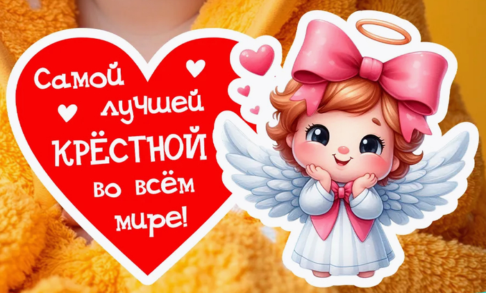 Магнит крестной маме подарки крестным родителям на крещение 