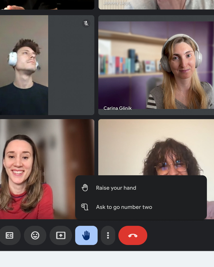 В Гугл Мите появится кнопка отпроситься в туалет