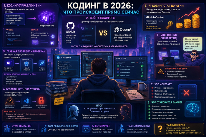Будущее кодинга и ИИ в 2026 