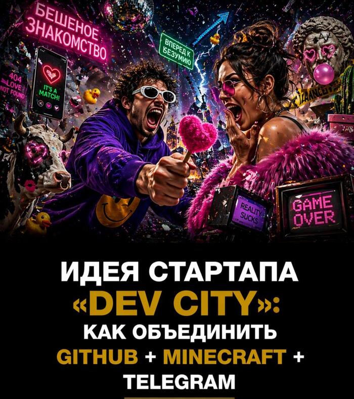 Стартап &laquo;DevCity&raquo;: как объединить GitHub + Minecraft + Telegram 