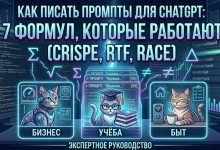 Photo of Как писать промпты для ChatGPT: 7 формул, которые работают (CRISPE, RTF, RACE)