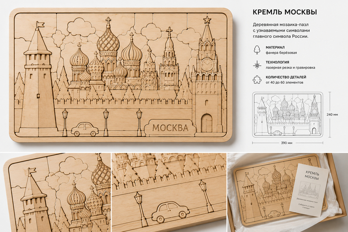 Концепты пазлов для туризма или корпоративных подарков