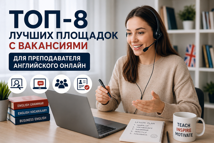 ТОП-8 лучших площадок с вакансиями для преподавателя английского онлайн 