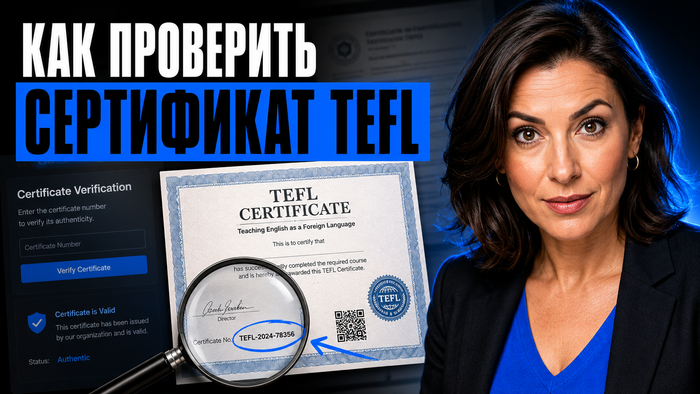 Как проверить достоверность сертификата TEFL: пошаговая инструкция