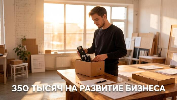 350 тысяч, на развитие бизнеса!